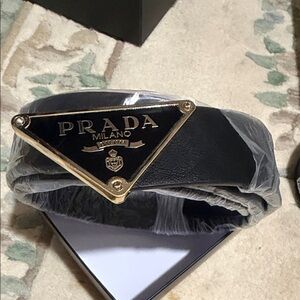 Black Belt with Gold Emblem